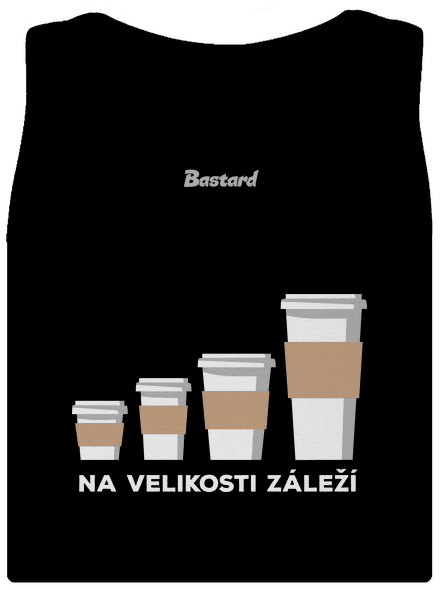 Na velikosti záleží dámské tílko klasické Black