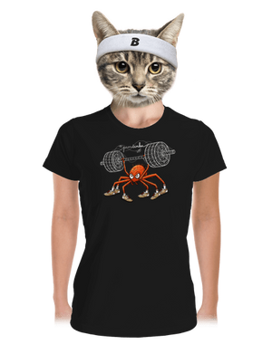 Pavučinka dámské sportovní tričko Black