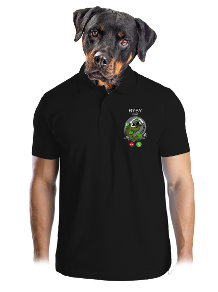 Ryby volají pánská polokošile Black