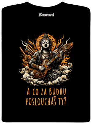 Hudební budha pánské tričko Black