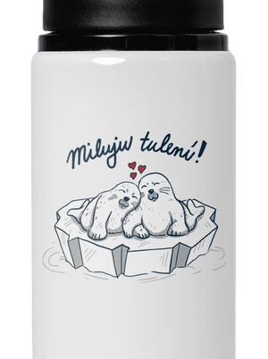 Miluju tulení lahev na vodu White