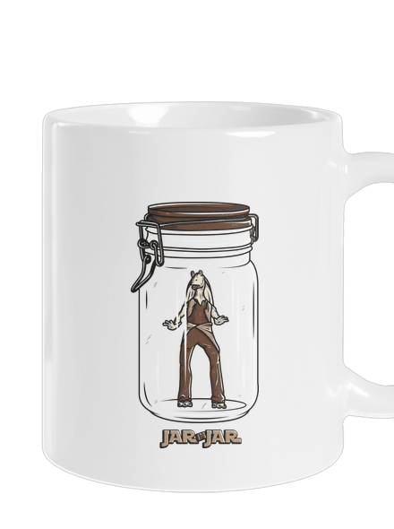 Jar in jar klasický hrnek White