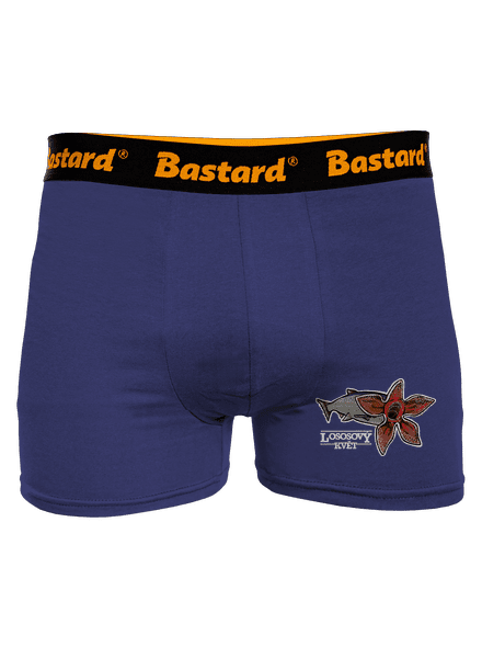 Lososový květ boxerky Blue Navy