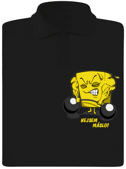 Nejsem máslo pánská polokošile Black