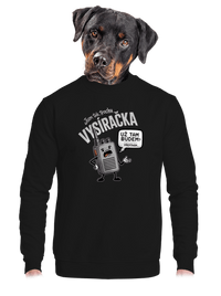unisex mikina bez kapuce