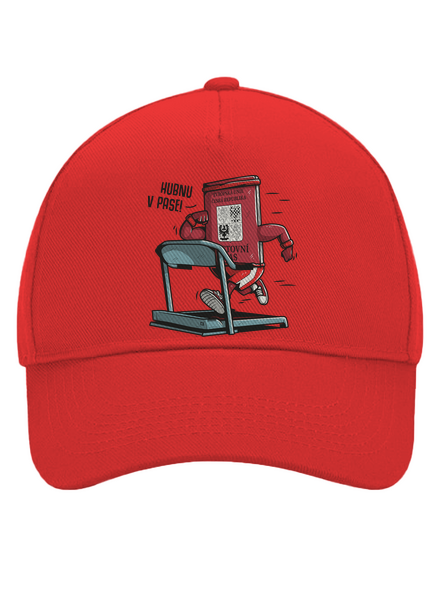 Hubnu v pase kšiltovka baseballka Classic Red