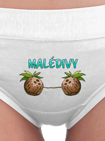 Malédivy dámské kalhotky White