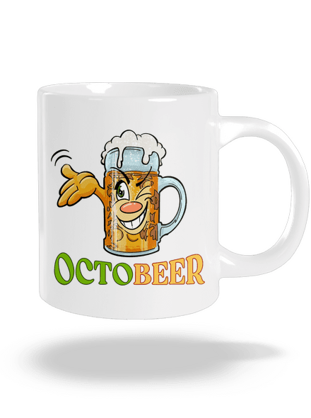 Octobeer velký hrnek White