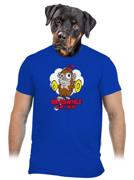Monkey in my head pánské tričko Royal Blue