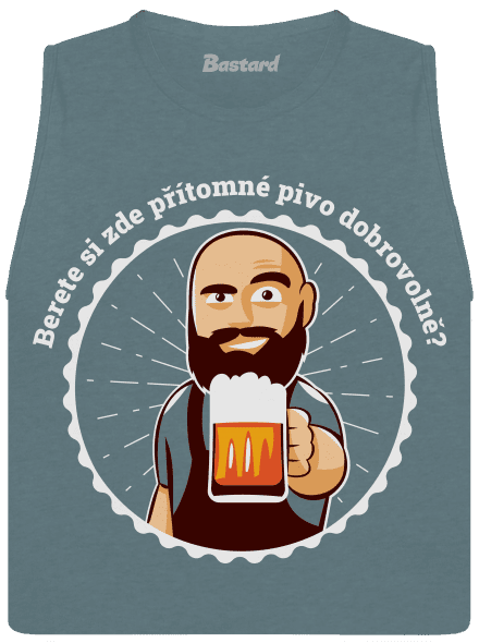Pivo dobrovolně dámské tílko volné Heather Deep Teal