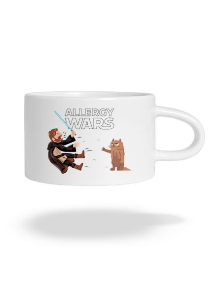 Allergy Wars hrnek makronka White