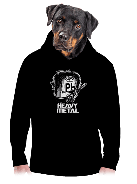 Heavy Metal pánská mikina klokanka Black
