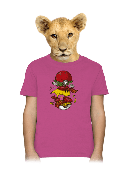 Pokémon burger dětské tričko Fuchsia