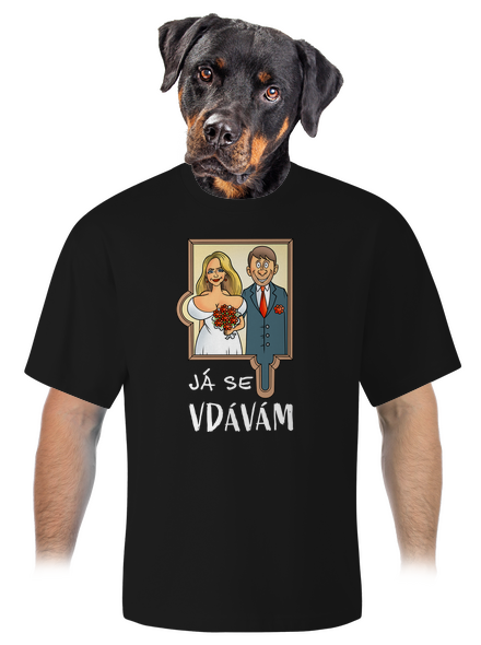 Já se žením/vdávám unisex tričko oversized Black