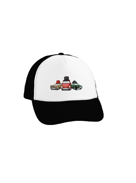 Tři veteráni kšiltovka truckerka Black cap