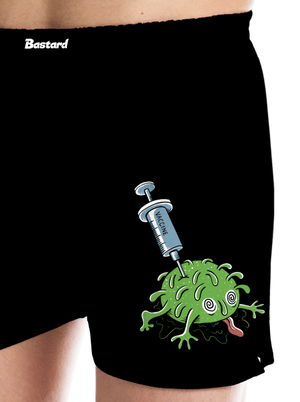 Zapíchlý covid pánské trenky Black