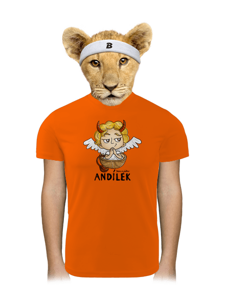 Andílek dětské sportovní tričko Neon Orange