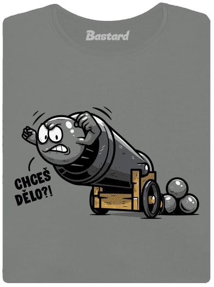 Chceš dělo? dámské tričko Dark Gray Melange