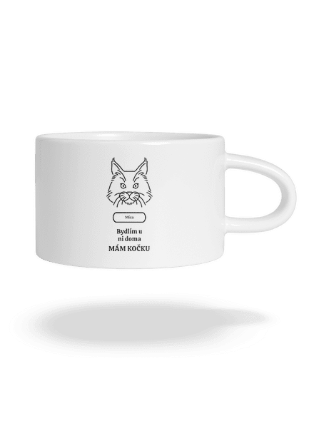 Nemůžu, mám kočku hrnek makronka White