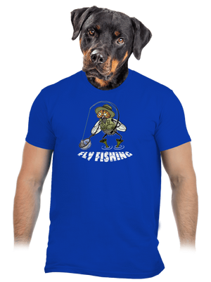 Fly fishing pánské tričko Royal Blue