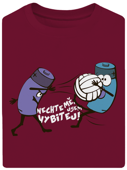 Vybitej unisex tričko oversized Garnet