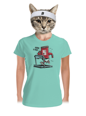 Hubnu v pase dámské sportovní tričko Mint Mal