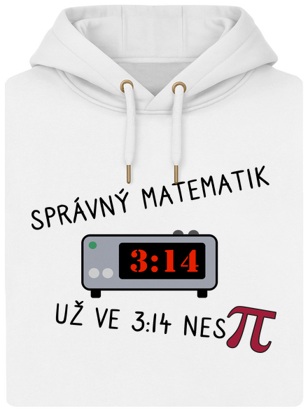 Matematik nespí unisex mikina premium Snowwhite