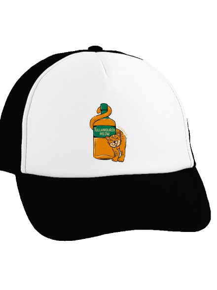 Tullamourek kšiltovka truckerka Black cap