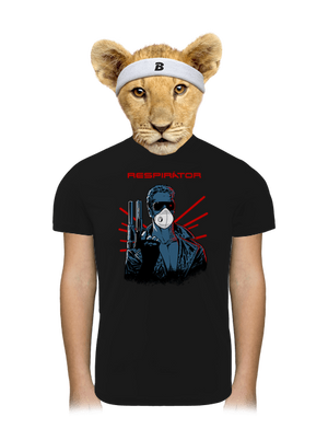 Respirátor dětské sportovní tričko Black