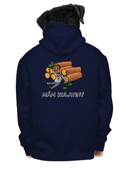 Mám kulatiny pánská mikina na zip Navy