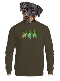 unisex mikina bez kapuce