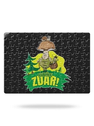 Houbaření zdar puzzle White