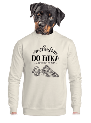 unisex mikina bez kapuce