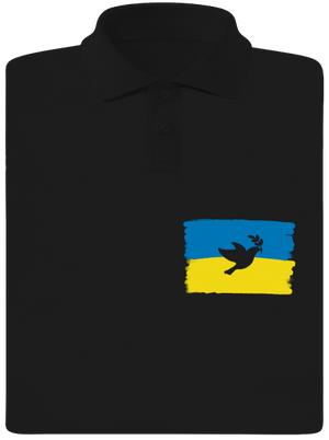 Ukrajina - Holubice pánská polokošile Black