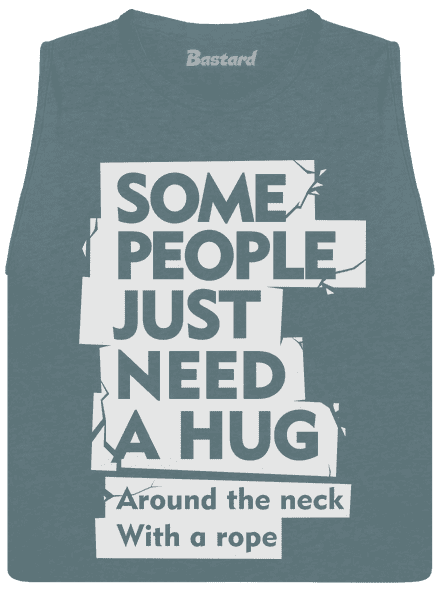 Hug around the neck dámské tílko volné Heather Deep Teal
