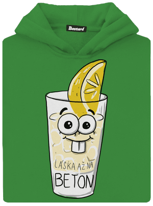 Láska na beton dětská mikina klokanka Kelly Green AWD