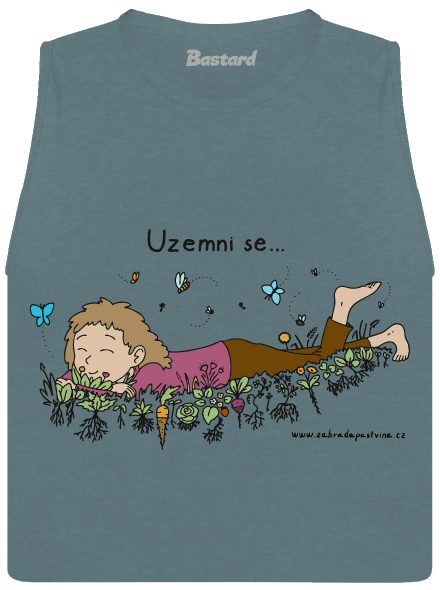 Uzemni se dámské tílko volné Heather Deep Teal