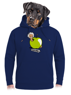 Červí díra unisex mikina premium Navy