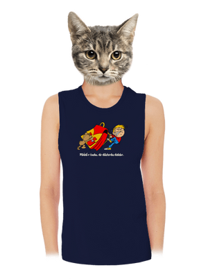 Školák dámské tílko volné Navy