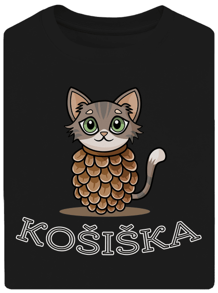 Košiška unisex tričko oversized Black