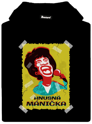 Mánička pánská mikina klokanka Black