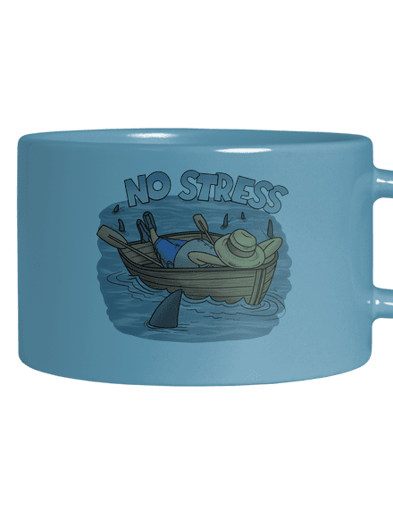 No stress hrnek makronka Blue Macaron