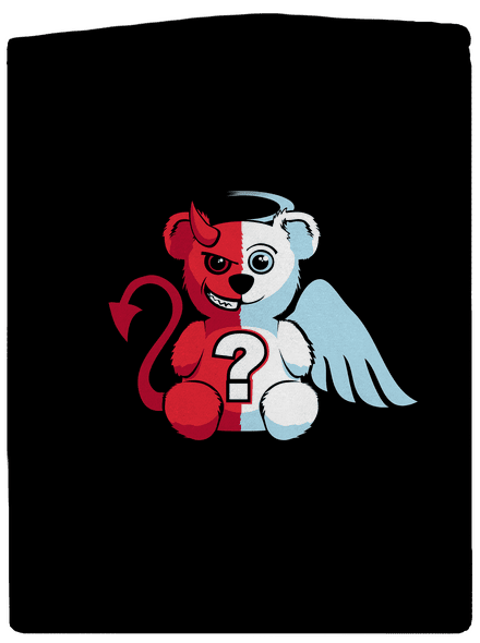 Anděl vs. ďábel pánská mikina na zip Black