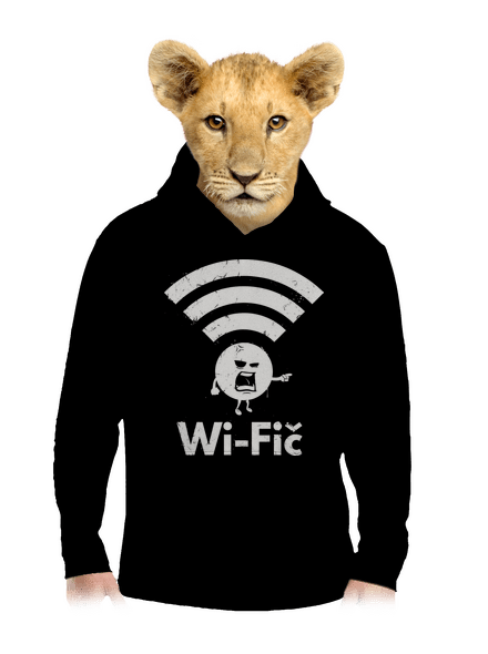 Wifič dětská mikina klokanka Black