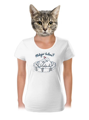 Miluju tulení dámské tričko White