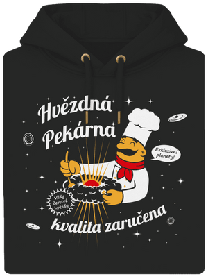 Hvězdná pekárna unisex mikina premium Dark Black
