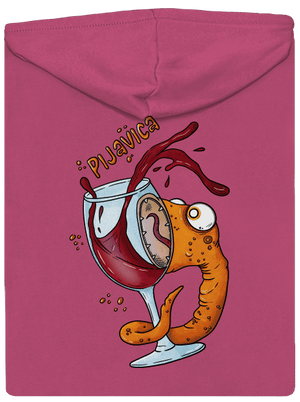 Pijavica dámská mikina na zip Magenta