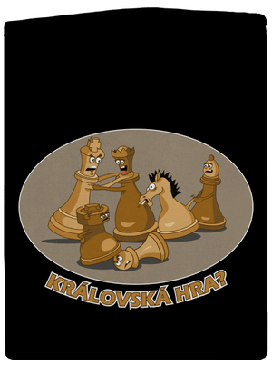 Královská hra dámská mikina na zip Black