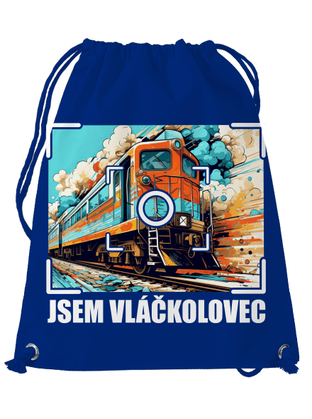 Jsem vláčkolovec vak Royal Blue Mal