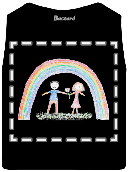 Dětské kresby - nahraj vlastní pánské tílko Black